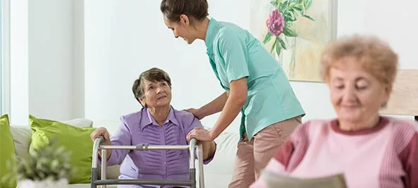 Care worker in a Care Home